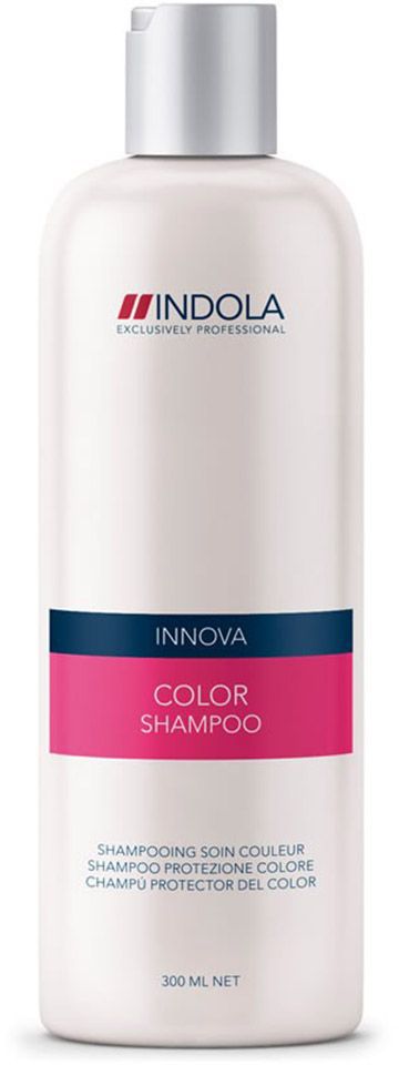 Indola Шампунь для окрашенных волос Color Shampoo 300 мл1504765 Indola Шампунь для окрашенных волос Color Shampoo 300 мл1504765Indola Шампунь для окрашенных волос. Очищает волосы и сохраняет яркость цвета. Обогащен минеральным экстрактом, УФ-фильтром и гидролизованным кератином. Защищает волосы от потери цвета. Подходит для ежедневного применения. Рекомендуется использовать в комплексе с кондиционером или двухфазным кондиционером Indola Color.