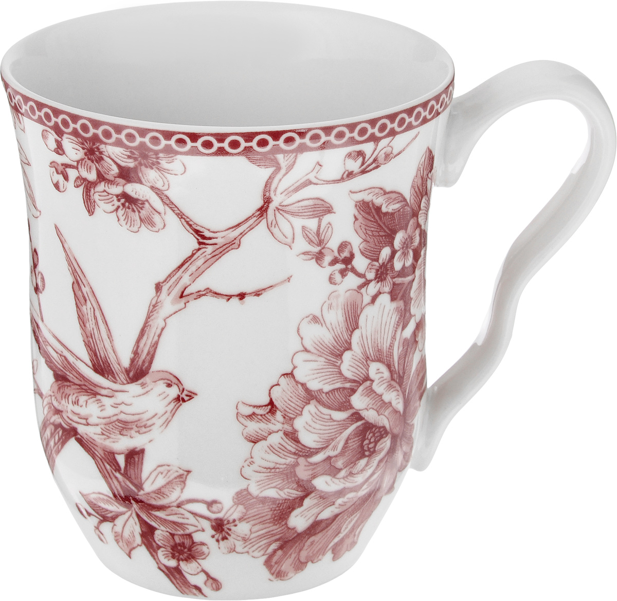 Кружка Sango Ceramics Аделаида Бордо, 350 млUTAB97901 Кружка Sango Ceramics Аделаида Бордо, 350 млUTAB97901Кружка Sango Ceramics Аделаида Бордо изготовлена из высококачественной керамики и оформлена оригинальным рисунком. Такая кружка создаст атмосферу тепла и уюта, настроит на позитивный лад и подарит хорошее настроение с самого утра. Это оригинальное изделие идеально подойдет в подарок близкому человеку. Можно мыть в посудомоечной машине и использовать в СВЧ. Диаметр (по верхнему краю): 9,5 см. Высота кружки: 11 см. Объем: 350 мл.