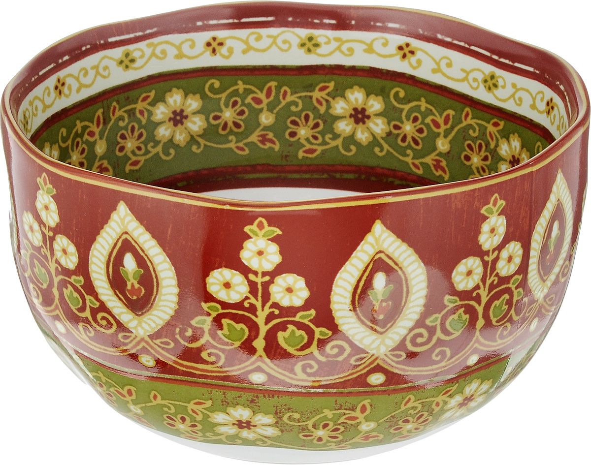 Салатник Sango Ceramics Кашмир, диаметр 15 смUTT41640 Салатник Sango Ceramics Кашмир, диаметр 15 смUTT41640Салатник Sango Ceramics Кашмир выполнен из высококачественной керамики с покрытием пищевой глазурью. Изделие отлично подходит для сервировки салатов, закусок, овощей и фруктов. Хорошо подходит для разогревания еды в СВЧ, так как долго сохраняет тепло. Такой салатник отлично подойдет для повседневного использования. Он прекрасно впишется в интерьер вашей кухни. Посуда термостойкая, можно использовать в духовке и в микроволновой печи. Диаметр (по верхнему краю): 15 см. Высота стенки: 8 см.