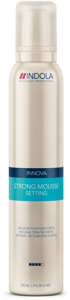 Indola Мусс для волос сильной фиксации Setting Strong Mousse 300 мл1939757 Indola Мусс для волос сильной фиксации Setting Strong Mousse 300 мл1939757Indola Мусс для волос сильной фиксации. Содержит фильмформеры и пантенол, которые скрепляют волосы невидимым покрытием и помогают сохранить форму, не делая волосы жесткими. Обеспечивает эластичную фиксацию и объем не перегружая волосы. Подходит для любых типов волос.