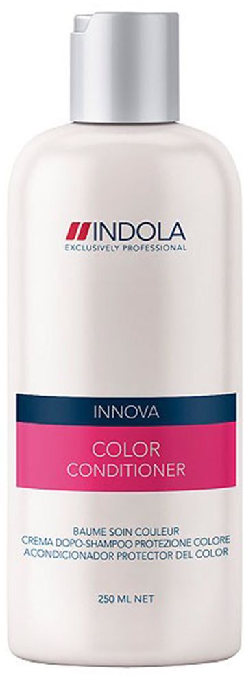 Indola Кондиционер для окрашенных волос Color Conditioner 250 мл1508036 Indola Кондиционер для окрашенных волос Color Conditioner 250 мл1508036Indola Кондиционер для окрашенных волос. Обеспечивает длительное сохранение цвета окрашенных волос даже после 30-го мытья. Обогащен экстрактом минерала, защитным УФ-фильтром, гидролизованным кератином и маслом абрикосовых косточек. Усиливает внутреннюю структуру волоса, защищая его от УФ-лучей. Придает интенсивный и здоровый блеск волосам. Рекомендуется использовать в комплексе с шампунем Indola Color.