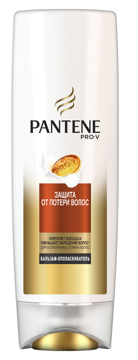 Pantene Pro-V Бальзам-ополаскиватель Защита от потери волос, 360 мл81601039 Pantene Pro-V Бальзам-ополаскиватель Защита от потери волос, 360 мл81601039Бальзам-ополаскиватель Pantene Pro-V Защита от потери волос укрепляет ослабленные волосы от корней до кончиков и надежно защищает их от стресса и повреждений во время укладки (укрепляет способность волос противостоять повреждениям во время укладки по сравнению с шампунем без бальзама-ополаскивателя). Для наилучших результатов используйте с шампунем и средствами для ухода за волосами Pantene Pro-V Защита от потери волос.