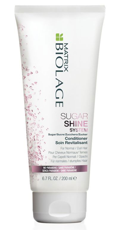 Matrix Biolage Sugar Shine Кондиционер для придания блеска тусклым волосам, 200 млE1703800 Matrix Biolage Sugar Shine Кондиционер для придания блеска тусклым волосам, 200 млE1703800Под воздействием окружающей среды, волосы тускнеют, теряют блеск. Кондиционер Biolage SUGARSHINE (Шугаршайн) увлажняет и питает волосы, придавая им глянцевый блеск. Волосы становятся более мягкими и шелковистыми.