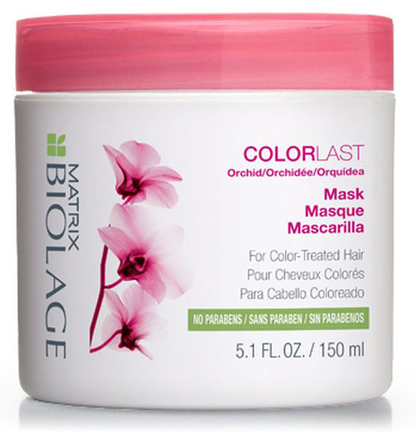 Matrix Biolage Colorlast Маска 150 млP0833000 Matrix Biolage Colorlast Маска 150 млP0833000Для сохранения яркого цвета окрашенным волосам нужно интенсивное увлажнение. Маска Biolage COLORLAST™ (КолорЛаст) помогает сохранить глубину и яркость оттенка окрашенных волос, придавая им здоровый, сияющий вид. Волосы сохраняют насыщенный цвет до 9 недель* после окрашивания. Формула без парабенов. - Питает, обволакивая каждый волос на 360° - Придаёт волосам блеск и шелковистость - Формула без парабенов и силиконов создана специально для окрашенных волос. *При использовании системы из Колорласт шампуня и кондиционера по сравнению с шампунем без кондиционирующих свойств.