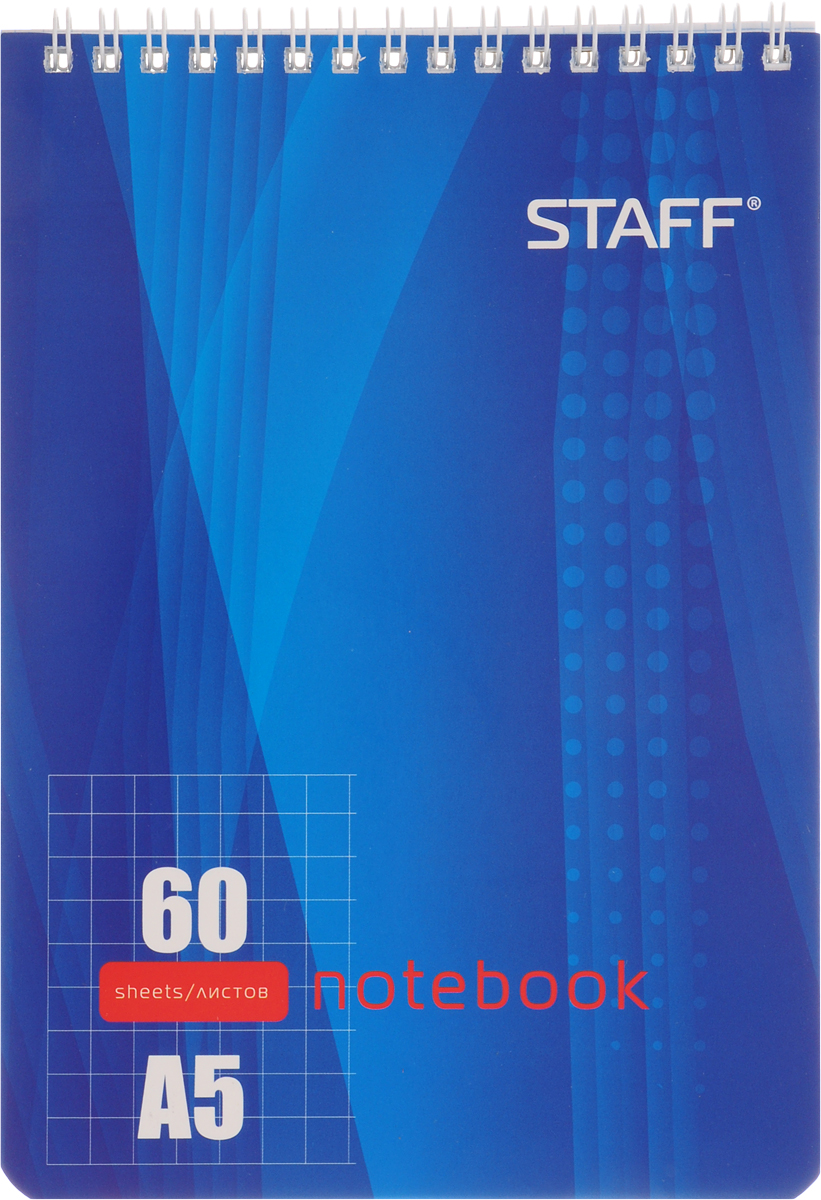 Staff Блокнот 60 листов в клетку цвет синий126539_синий Staff Блокнот 60 листов в клетку цвет синий126539_синийБлокнот Staff - незаменимый атрибут современного человека, необходимый для рабочих и повседневных записей в офисе и дома. Тыльная часть блокнота имеет жесткую заднюю обложку, позволяющую делать записи на весу. Стандартная линовка в голубую клетку без полей.