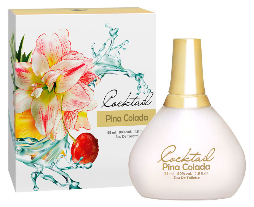 Apple Parfums Pina Colada. Туалетная вода, 55 мл41328 Apple Parfums Pina Colada. Туалетная вода, 55 мл41328Pina Colada - традиционный Карибский алкогольный коктейль содержащий ром. Pina Colada считается официальным напитком Пуэрто Рико, на местном диалекте означает выжатый ананас. Классификация аромата: цветочный. Пирамида аромата: Верхние ноты: сирень, лотос. Ноты сердца: цитрусовые, мята, перец. Ноты шлейфа: мускус, амбра. Ключевые слова: Легкий, воздушный. Характеристики: Объем: 55 мл. Производитель: Россия. Туалетная вода - один из самых популярных видов парфюмерной продукции. Туалетная вода содержит 4-10% парфюмерного экстракта. Главные достоинства данного типа продукции заключаются в доступной цене, разнообразии форматов (как правило, 30, 50, 75, 100 мл), удобстве использования (чаще всего - спрей). Идеальна для дневного использования. Товар сертифицирован.