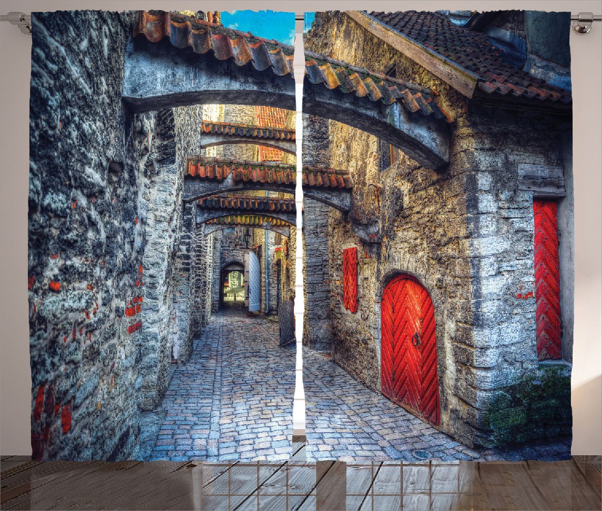 Комплект фотоштор Magic Lady Красные двери, на ленте, высота 265 см. шсг_15390шсг_15390 Комплект фотоштор Magic Lady Красные двери, на ленте, высота 265 см. шсг_15390шсг_15390Компания Сэмболь изготавливает шторы из высококачественного сатена (полиэстер 100%). При изготовлении используются специальные гипоаллергенные чернила для прямой печати по ткани, безопасные для человека и животных. Экологичность продукции Magic lady и безопасность для окружающей среды подтверждены сертификатом Oeko-Tex Standard 100. Крепление: крючки для крепления на шторной ленте (50 шт). Возможно крепление на трубу. Внимание! При нанесении сублимационной печати на ткань технологическим методом при температуре 240°С, возможно отклонение полученных размеров (указанных на этикетке и сайте) от стандартных на + - 3-5 см. Производитель старается максимально точно передать цвета изделия на фотографиях, однако искажения неизбежны и фактический цвет изделия может отличаться от воспринимаемого по фото. Обратите внимание! Шторы изготовлены из полиэстра сатенового переплетения, а не из сатина (хлопок). Размер одного полотна шторы: 145х265 см. В комплекте 2...