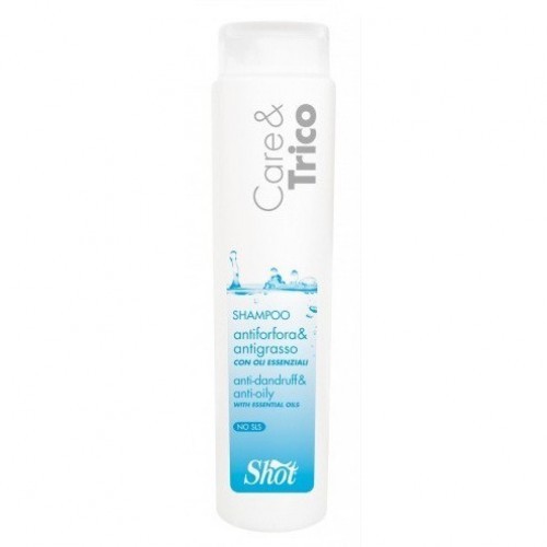 Shot Care and Trico Shampoo Antiforfora and Antigrasso - Шампунь против перхоти для жирных волос 250 млSHCT103 Shot Care and Trico Shampoo Antiforfora and Antigrasso - Шампунь против перхоти для жирных волос 250 млSHCT103Очищает кожу головы, удаляя перхоть и нормализует работу сальных желез. Формула с успокаивающими свойствами устраняет неприятные запахи. Не содержит лаурилсульфат натрия и агрессивных поверхностно-активных веществ.В составе шампуня входит особое противогрибковое вещество — пироктон оламин. Этот компонент, усиленный натуральными экстрактами трав эффективно уничтожает грибок, вызывающий перхоть, но при этом не нарушает естественную микрофлору кожи головы.