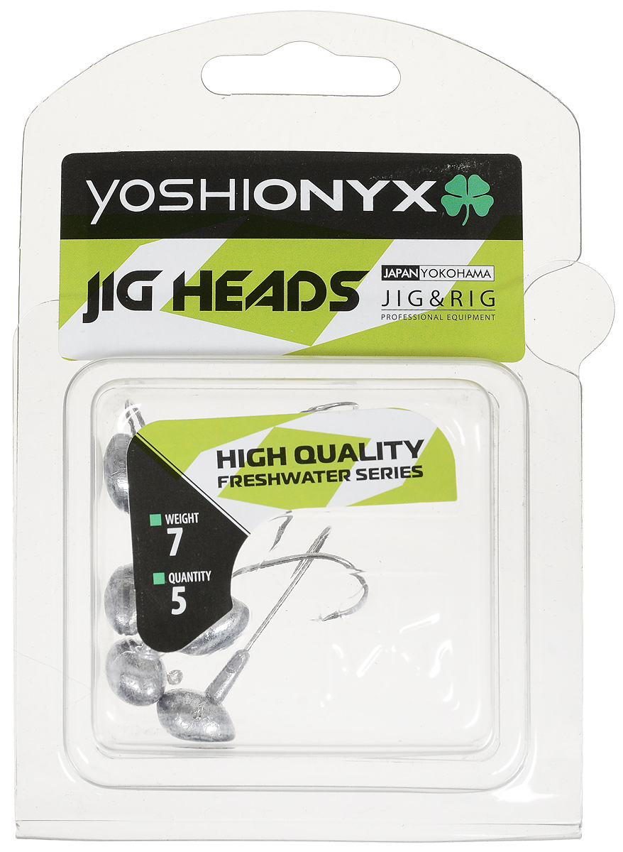Джиг-головка Yoshi Onyx JIG Bros. Футбольный мяч, крючок Gamakatsu, 7 г, 5 шт96520 Джиг-головка Yoshi Onyx JIG Bros. Футбольный мяч, крючок Gamakatsu, 7 г, 5 шт96520Джиг-головки Yoshi Onyx JIG Bros. Футбольный мяч предназначены в первую очередь для донной спиннинговой ловли - джиг спиннинга. Джиг-головками оснащаются всевозможные мягкие приманки: виброхвосты, твистеры, силиконовые рачки и черви. Они меньше зацепляются по сравнению джиг-головками формы шар и оснащены крючком Gamakatsu. Вес: 7 г. Количество: 5 шт.