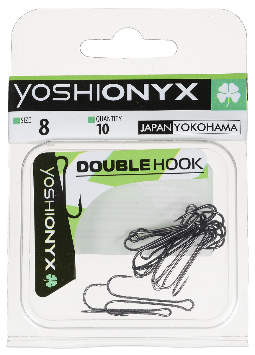 Крючок двойной Yoshi Onyx Double Hook, №8, 10 шт. BN87191 Крючок двойной Yoshi Onyx Double Hook, №8, 10 шт. BN87191Двойные крючки Yoshi Onyx Double Hook с нормальной длиной цевья достаточно универсальные и могут использоваться в самых разнообразных видах рыбной ловли. Острая лазерная заточка и сверхпрочная закаленная сталь предотвратит разгибание или обламывание крючка и сход рыбы.