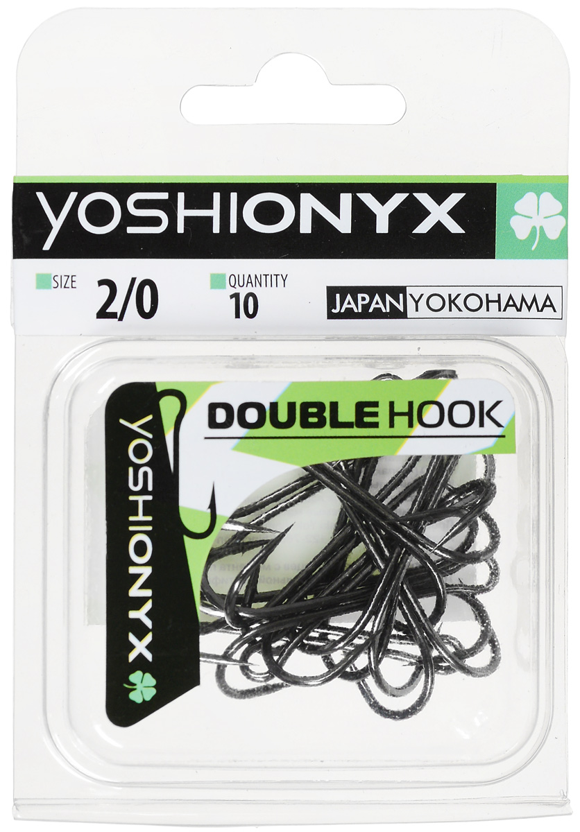 Крючок двойной Yoshi Onyx Double Hook, №2/0, 10 шт. BN87185 Крючок двойной Yoshi Onyx Double Hook, №2/0, 10 шт. BN87185Двойные крючки Yoshi Onyx Double Hook с нормальной длиной цевья достаточно универсальные и могут использоваться в самых разнообразных видах рыбной ловли. Острая лазерная заточка и сверхпрочная закаленная сталь предотвратит разгибание или обламывание крючка и сход рыбы. Размер крючков: 2/0.