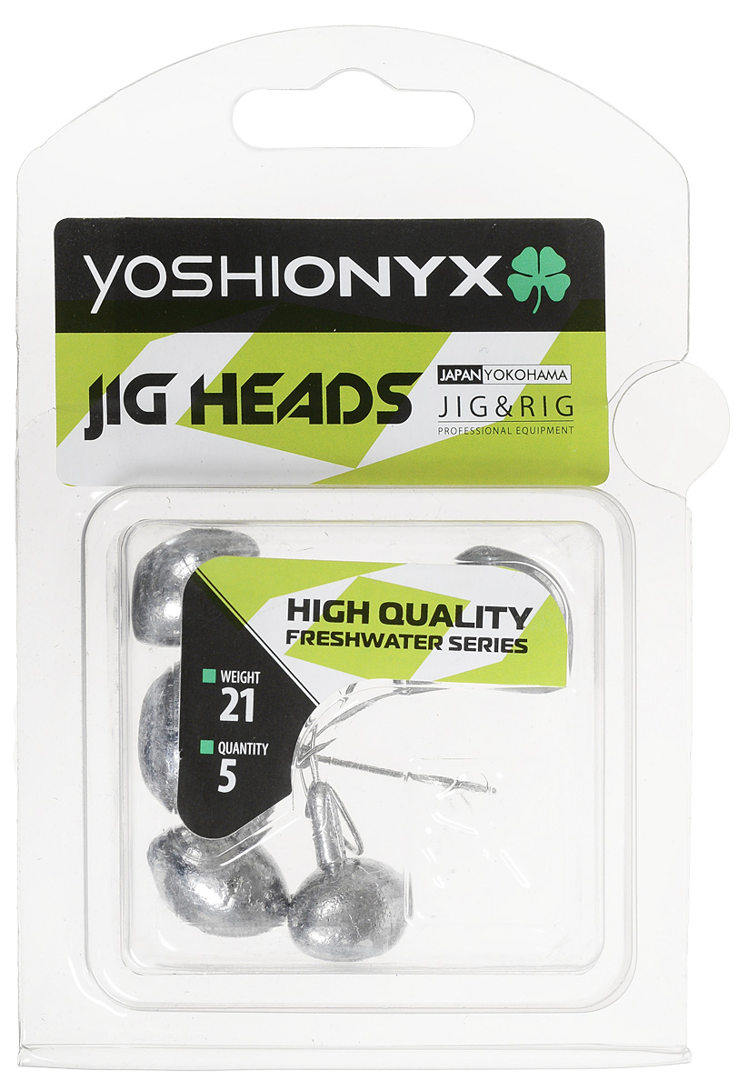 Джиг-головка Yoshi Onyx JIG Bros. Футбольный мяч, крючок Gamakatsu, 21 г, 5 шт96523 Джиг-головка Yoshi Onyx JIG Bros. Футбольный мяч, крючок Gamakatsu, 21 г, 5 шт96523Джиг-головки Yoshi Onyx JIG Bros. Футбольный мяч предназначены в первую очередь для донной спиннинговой ловли - джиг спиннинга. Джиг-головками оснащаются всевозможные мягкие приманки: виброхвосты, твистеры, силиконовые рачки и черви. Они меньше зацепляются по сравнению джиг-головками формы шар и оснащены крючком Gamakatsu. Вес: 21 г. Количество: 5 шт.