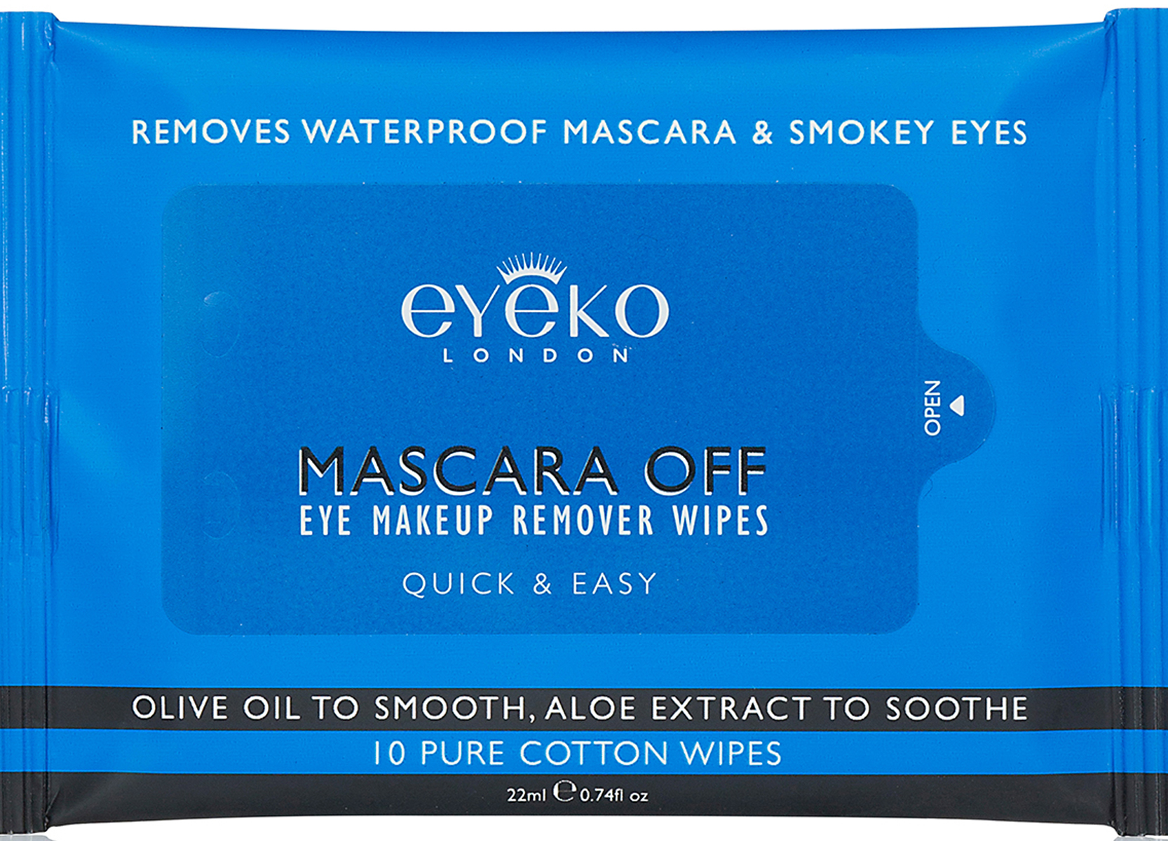 Eyeko Салфетки для снятия макияжа с глаз (1 упаковка - 10 штук)EAMOW0001 Eyeko Салфетки для снятия макияжа с глаз (1 упаковка - 10 штук)EAMOW0001Салфетки из 100% хлопка полностью снимают водостойкий макияж и даже самые густые «смоки», действуя мягко, быстро и эффективно. В состав входит растительный комплекс с оливковым маслом и экстрактом алоэ для ухода за нежной кожей вокруг глаз. Идеальны для путешествий и для того, чтобы просто бросить в сумочку и снимать макияж на ходу, смягчая и освежая кожу.