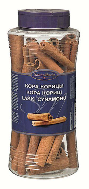 Santa Maria Палочки корицы, 300 г15162 Santa Maria Палочки корицы, 300 г15162Корица в виде палочек используется для приготовления десертов, холодных и горячих напитков (глинтвейн), а также консервации овощей, грибов и фруктов. Можно использовать повторно. После применения сполоснуть и высушить.