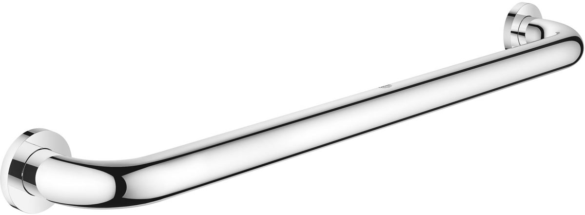 Ручка для ванной Grohe Essentials, длина 61 см40794001 Ручка для ванной Grohe Essentials, длина 61 см40794001Ручка для ванной Grohe Essentials, выполненная из латуни, - это безопасное решение для вас и вашей семьи. Ручка изготовлена с нанесением износостойкого покрытия Grohe StarLight, устойчивого к царапинам и загрязнению. Покрытие, выполненное по специальным технологиям, придает изделию сияющий вид. Ручка крепится к поверхности при помощи шурупов, входящих в комплект. Длина ручки: 61 см. Отступ от стены: 9,5 см. Диаметр в области крепления к стене: 5,5 см.