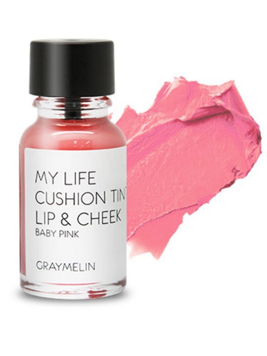 Graymelin, Тинт для губ и щек (baby pink), Cushion Tint Lip & Cheek8809435713118 Graymelin, Тинт для губ и щек (baby pink), Cushion Tint Lip & Cheek8809435713118Легкий тинт для губ и скул с консистенцией эссенции от Graymelin, сохраняет цвет и сочность губ в течение длительного времени, придает румянец и здоровый цвет коже лица, активно увлажняет, питает и впитывается без растекания. Это декоративное и ухаживающее средство не оставляет на губах дискомфорта и жирного блеска, после нанесения не смазывается.