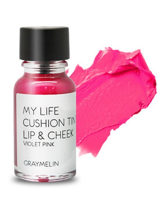 Graymelin, Тинт для губ и щек (violet pink), Cushion Tint Lip & Cheek8809435713149 Graymelin, Тинт для губ и щек (violet pink), Cushion Tint Lip & Cheek8809435713149Легкий тинт для губ и скул с консистенцией эссенции от Graymelin, сохраняет цвет и сочность губ в течение длительного времени, придает румянец и здоровый цвет коже лица, активно увлажняет, питает и впитывается без растекания. Это декоративное и ухаживающее средство не оставляет на губах дискомфорта и жирного блеска, после нанесения не смазывается.
