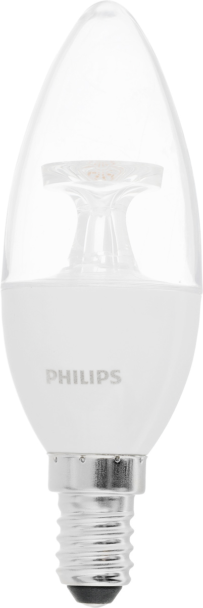 Лампа светодиодная Philips LED candle, цоколь E14, 5,5W, 2700KЛампа LED 5.5-40W E142700K230VB35CLND_AP Лампа светодиодная Philips LED candle, цоколь E14, 5,5W, 2700KЛампа LED 5.5-40W E142700K230VB35CLND_APСовременные светодиодные лампы LED candle экономичны, имеют долгий срок службы и мгновенно загораются, заполняя комнату светом. Светодиодные лампы позволят создать уютную и приятную обстановку в любой комнате вашего дома. Светодиодные лампы потребляют на 90% меньше электроэнергии, чем обычные лампы накаливания, излучая при этом привычный и приятный свет. Срок службы светодиодной лампы составляет до 15 000 часов, что соответствует общему сроку службы пятнадцати ламп накаливания. Благодаря чему менять лампы приходится значительно реже, что сокращает количество отходов. Напряжение: 220-240 В.