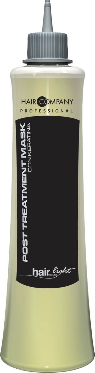 Hair Company Маска восстанавливающая для волос Hair Light Post Treatment Mask 250 мл251765/LB11408 RUS Hair Company Маска восстанавливающая для волос Hair Light Post Treatment Mask 250 мл251765/LB11408 RUSВосстанавливающая маска Hair Company Hair Light Post Treatment Mask с кератиновыми протеинами, придает эластичность волосам, делая их мягкими и питая естественными аминокислотами, содержащимися в молекулярной структуре волос. Выравнивает уровень рН, сглаживает чешуйки, избегая преждевременного смывания пигмента после химической завивки, выпрямления и окрашивания, помогает волосам восстановить необходимый водный баланс. Способ применения: Нанести на вымытые шампунем Post Тгеаtmепt и подсушенные волосы. Оставить на 3-5 минут и смыть водой.