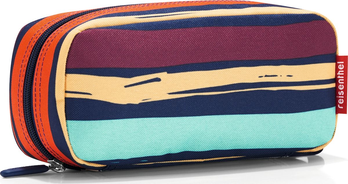 Косметичка женская Reisenthel Multicase Artist Stripes, цвет: темно-синий, оранжевый. WJ3058WJ3058 Косметичка женская Reisenthel Multicase Artist Stripes, цвет: темно-синий, оранжевый. WJ3058WJ3058Удобная и вместительная косметичка, которую можно использовать как пенал. Застегивается на молнию. Два внутренних кармана и один плоский, также застегивается на молнию. Внутренний объем - 1,5 литра.