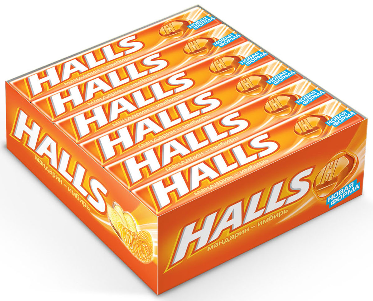 Halls со вкусом мандарина и имбиря карамель леденцовая, 12 пачек по 25 г650450, 645733 Halls со вкусом мандарина и имбиря карамель леденцовая, 12 пачек по 25 г650450, 645733В напряженные моменты, когда нужна эмоциональная встряска, когда одолевает усталость, когда просто нужно перевести дыхание – попробуйте Halls и дышите свободно.Он сродни глотку свежего воздуха в любой ситуации, когда это необходимо – бодрит, освежает и позволяет сосредоточиться на главном.