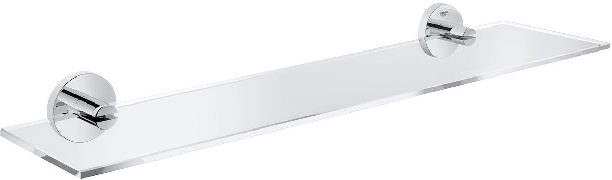 Полка для ванной комнаты Grohe Essentials40799001 Полка для ванной комнаты Grohe Essentials40799001Навесная полка Grohe Essentials сэкономит место в вашей ванной комнате. Она пригодится для хранения различных принадлежностей, которые всегда будут под рукой. Благодаря компактным размерам полка впишется в интерьер ванной комнаты и позволит удобно и практично хранить предметы личной гигиены. Длина полки: 53 см. Ширина полки: 12,5 см.