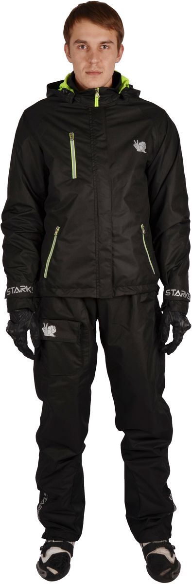 Куртка дождевая Starks Dry Rain, мужская, цвет: черный. Размер XLЛЦ0049_XL_муж Куртка дождевая Starks Dry Rain, мужская, цвет: черный. Размер XLЛЦ0049_XL_мужОписание: Мембранный дождевик. Разработан для экстремальных условий эксплуатации и высокой влажности. Топовая Мембрана 10 000 c отделкой Teflon от DuPont пр-ва Бельгии, рассчитана на высокую влажность. Сетчатая подкладка. Активное выведение пара изнутри, 100% защита от протекания снаружи. Все швы изготовлены в замок и герметизированы лентой. Светоотражающие элементы со всех сторон добавят пассивной безопасности в пасмурную погоду. Все молнии водонепроницаемые. Основные молнии закрыты двойным ветрозащитным клапаном. Брюки на лямках. Брючина выстегивается на всю длину для удобства одевания в полевых условиях. Съемный капюшон. Брюки и рукава оборудованы утяжками. Особенности: *Высококачественная мембрана с отделкой Teflon *Светоотражающие элементы *Сетчатая подкладка *Съемный капюшон *Утяжки и кнопки *Брюки на лямках *Выстегивающиеся брюки *Герметизированные швы. Состав: 100% Микрополиэфир; PU-мембрана, отделка Teflon