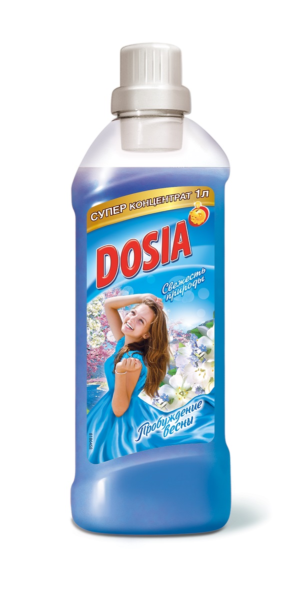 Кондиционер-ополаскиватель для белья Dosia Пробуждение весны, 1 л7503904 Кондиционер-ополаскиватель для белья Dosia Пробуждение весны, 1 л7503904Кондиционер-ополаскиватель для белья Dosia Пробуждение весны, используется при последнем полоскании белья и других изделий из ткани во всех видах стиральных машин и при ручной стирке. Придает белью мягкость и свежий аромат. Обладает антистатическим свойством, облегчает глажение. Превосходное антистатический эффект предотвращает накопление пыли на поверхностях, делая их пребывание чистыми в течение более длительного периода времени. Подходит для всех типов тканей. Товар сертифицирован. Объем: 1 л.
