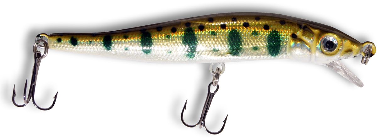 Воблер SWD Classic Minnow 80SS, цвет: золотистый, серебристый, зеленый, 6 г, 0,5-1 м0059433 Воблер SWD Classic Minnow 80SS, цвет: золотистый, серебристый, зеленый, 6 г, 0,5-1 м0059433Воблер SWD CLASSIC MINNOW Система дальнего заброса с перекатывающимися шариками, также создающими шумовой эффект; Длина - 80 м м; Вес -6г; Акция - суспендер; Заглубление 0,5-1,0; Цвет - 11; Крючки - тройные №10- 2шт.