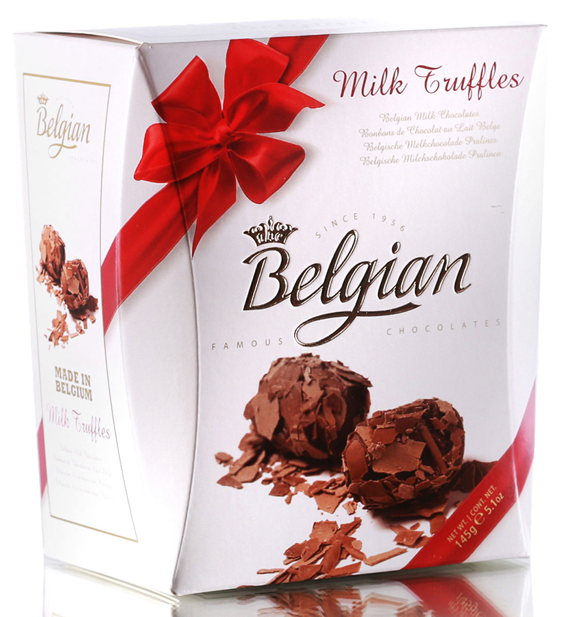 The Belgian Трюфели из молочного шоколада в хлопьях, 145 г7.37.04 The Belgian Трюфели из молочного шоколада в хлопьях, 145 г7.37.04Трюфели очаровывают прекрасным сочетанием мягкой сливочной начинки с шелковистым вкусом хлопьев из молочного шоколада. Конфетами приятно наслаждаться в сопровождении чашечки чая, кофе или капучино. Они составят хорошую пару с какао или молоком. Трюфели можно предложить к бокалу красного или белого сухого вина, портвейну или к десертному вину.