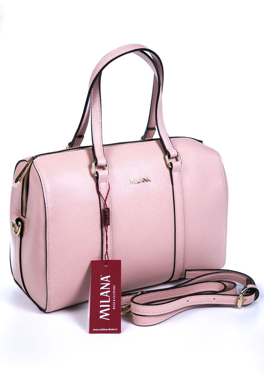 Сумка женская Milana, цвет: бледно-розовый. 161644-2-149161644-2-149 Сумка женская Milana, цвет: бледно-розовый. 161644-2-149161644-2-149Удобная женская сумка Milana изготовлена из искусственной кожи. Внутренняя подкладка выполнена из искусственного шелка. Сумка закрывается на застежку молнию. Внутри имеется одно основное отделение, которое оснащено накладным открытым карманом. Модель оснащена ручками на запястье и удобным съемным ремешком на плечо. Оригинальный аксессуар позволит вам завершить образ и быть неотразимой.