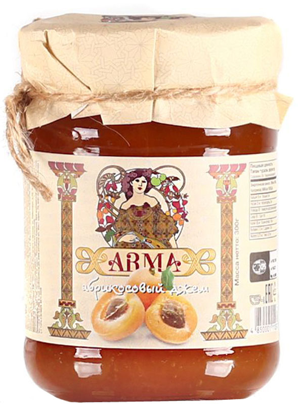 ARMA Джем абрикосовый, 300 г10.52.06 ARMA Джем абрикосовый, 300 г10.52.06Благодаря высокому содержанию витаминов и минеральных веществ, абрикос по праву называется источником здоровья. А его неповторимый вкус и аромат подчеркнут в этом в абрикосовом джеме. Этот джем отлично сочетается с хрустящим тостом, французской булочкой или блинами. Неотъемлемая часть полезного и вкусного завтрака! Цельные плоды абрикосов в нежном прозрачном сиропе. Этот джем для любителей посидеть за чашкой чая в кругу близких и друзей. Непревзойденный вкус станет поводом для ярких воспоминаний из детства, проведенного у бабушки.