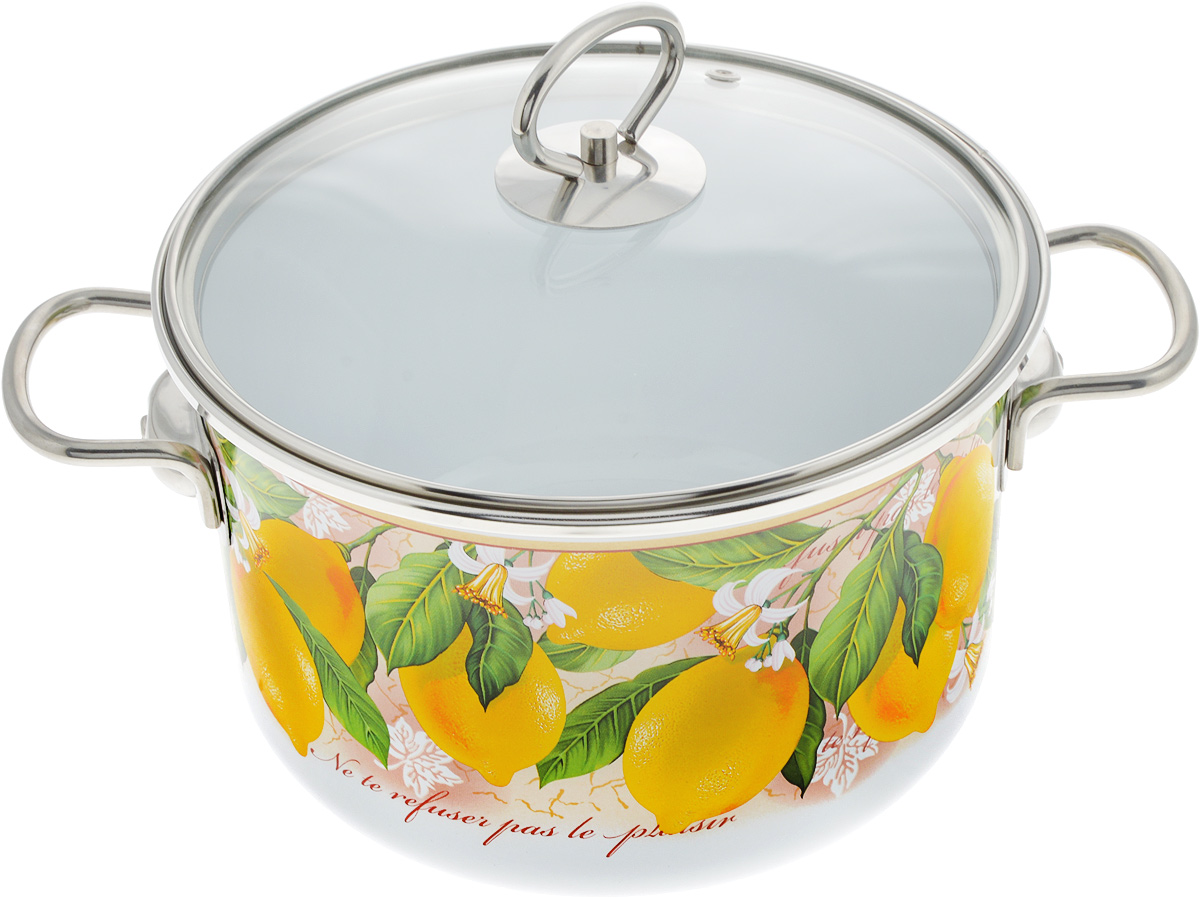 Кастрюля Vitross Limon с крышкой, 4 л1SD205S Кастрюля Vitross Limon с крышкой, 4 л1SD205SКастрюля Vitross Limon выполнена из нержавеющей стали с эмалированным покрытием - наиболее безопасным видом покрытий посуды. Прочный стальной корпус обеспечивает эффективную тепловую обработку и не деформируется в процессе эксплуатации. Такая кастрюля идеальна для тепловой обработки и хранения пищевых продуктов, приготовления холодных блюд и сервировки стола. Кастрюля оснащена стеклянной крышкой с металлическим ободом и пароотводом. По бокам кастрюли расположены удобные стальные ручки. Подходит для всех типов плит, включая индукционные. Можно мыть в посудомоечной машине. Диаметр кастрюли (по верхнему краю): 21.5 см. Высота стенок кастрюли: 13 см. Ширина кастрюли с учетом ручек: 31 см.