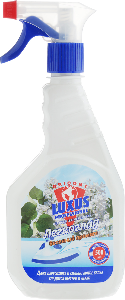Спрей для облегчения глажения Luxus Professional Легкоглад. Белая сирень, 500 мл25122_белая сирень Спрей для облегчения глажения Luxus Professional Легкоглад. Белая сирень, 500 мл25122_белая сиреньСпециально подобранная комбинация действующих веществ средства для облегчения глажения Luxus Professional Легкоглад. Белая сирень позволит вам без дополнительного увлажнения с легкостью гладить сухое и сильно помятое белье, а также придаст ему необходимую свежесть и форму на длительное время. Способ применения: равномерно распределить на белье с расстояния приблизительно 25-30 см и гладить как обычно. Средство нельзя применять для натурального и искусственного шелка, ацетатных и вискозных материалов, а также для одежды, подлежащей только химической чистке. Товар сертифицирован.