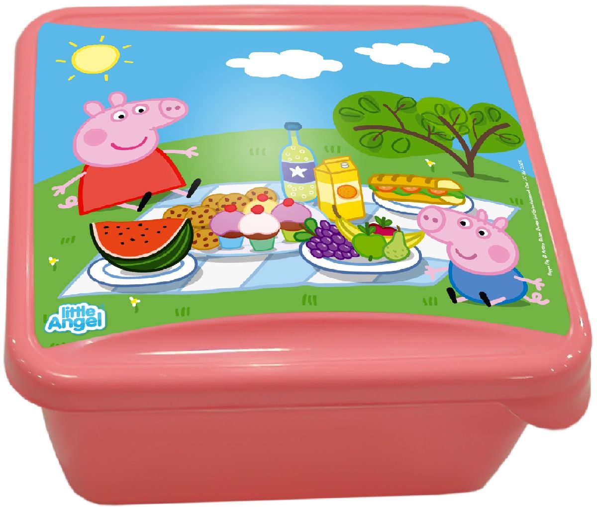 Ланч-бокс Little Angel Mini. Свинка Пеппа, цвет: розовый, 0,45 лLA1055RS Ланч-бокс Little Angel Mini. Свинка Пеппа, цвет: розовый, 0,45 лLA1055RSНаш универсальный ланч-бокс можно использовать как для хранения пищи в холодильнике, так и для того, чтобы брать с собой перекус на работу, в школу, на прогулку. Плотная защелка предотвратит ланч-бокс от открывания.