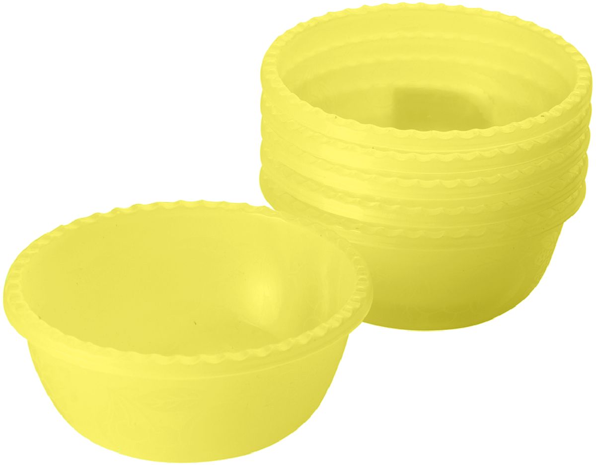 Миска Plastic Centre Фазенда, цвет: желтый, 0,4 л, 6 штПЦ2310ЖТПР Миска Plastic Centre Фазенда, цвет: желтый, 0,4 л, 6 штПЦ2310ЖТПРНабор салатников подходит для подачи различных порционных блюд (салаты, десерты и т.п.). Классический дизайн прекрасно подойдет как для дачи, так и может украсить даже праздничный стол.
