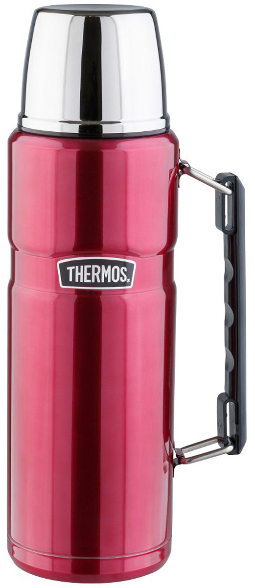Термос Thermos, цвет: малиновый, 1,2 л. SK 2010890849 Термос Thermos, цвет: малиновый, 1,2 л. SK 2010890849Стиль, заданный самим названием серии «King», подчеркивается благородством цветовых решений, используемых в этой модельной линии. Модель интересна складной ручкой, созданной для удобного размещения в багаже и полноразмерной чашкой из нержавеющей стали. Термос оснащен герметичной поворотной пробкой, позволяющий выливать жидкость, не отвинчивая пробку полностью.