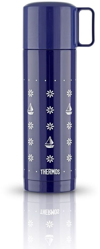 Термос Thermos, цвет: синий, 0,5 л. FEJ-503428134 Термос Thermos, цвет: синий, 0,5 л. FEJ-503428134В данной модели удачно сочетаются конструктивные особенности чашки-крышки и пробки кнопочного типа. Чашку очень удобно держать как детям, так и прелестным дамам, поскольку именно для них эта модель будет наиболее привлекательна. Пробка откидывается одним нажатием руки благодаря встроенной пружине.
