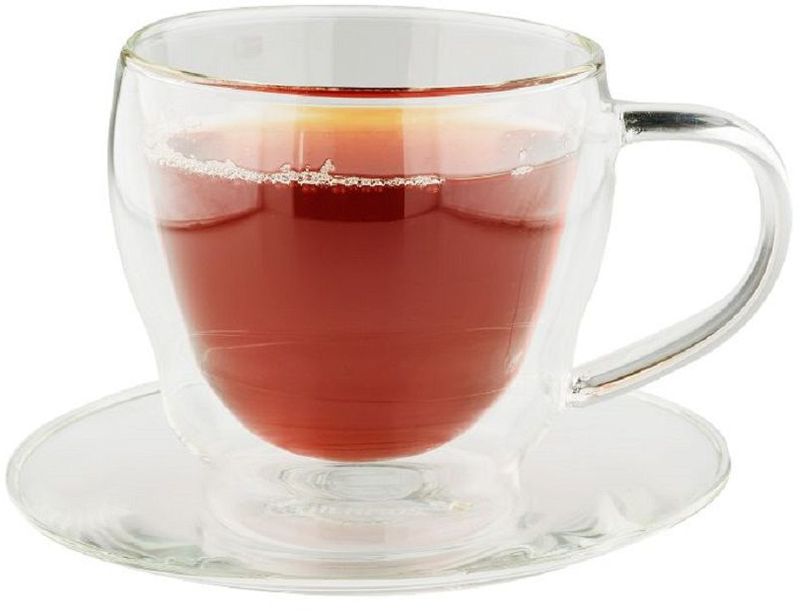 Кружка Thermos Double Glass Cups, с блюдцем, цвет: прозрачный, 0,3 л900722 Кружка Thermos Double Glass Cups, с блюдцем, цвет: прозрачный, 0,3 л900722Стильный набор из двух чашек с блюдцами. Чашки изготовлены из двойного термостекла. Благодаря современным технологиям внешнее стекло остается холодным.