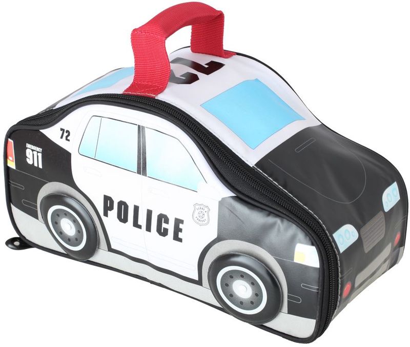 Термосумка детская Thermos Police Car Novelty, цвет: черно-белый, 5 л416131 Термосумка детская Thermos Police Car Novelty, цвет: черно-белый, 5 л416131Сумка для перевозки и хранения обеда Вашего ребенка. Колеса машины вращаются.