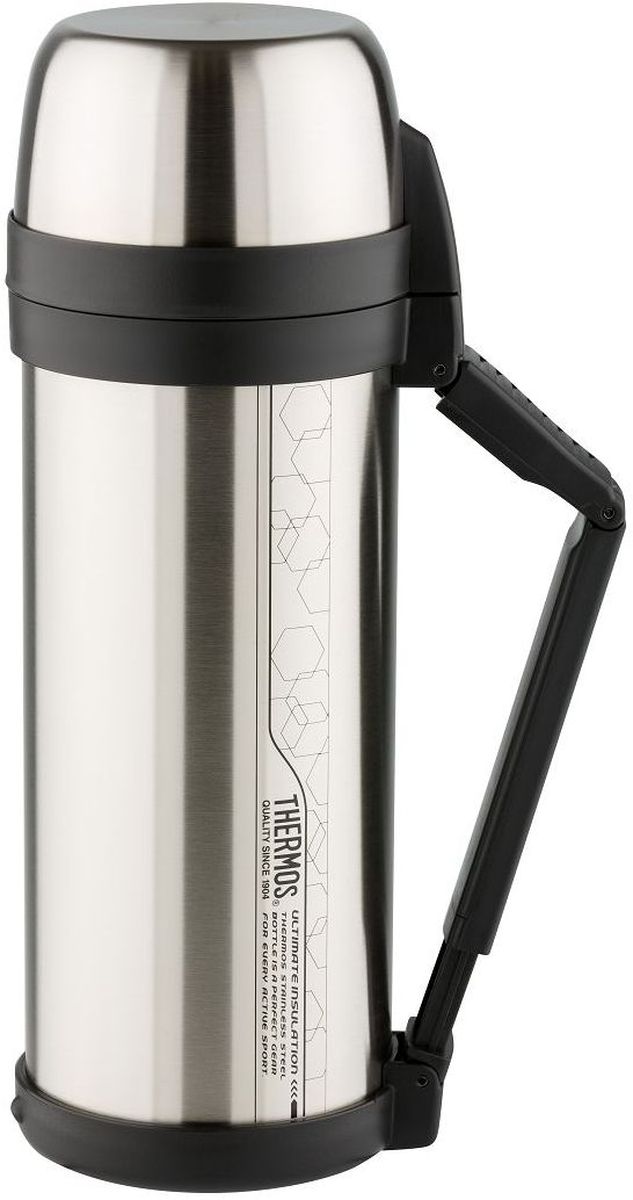 Термос Thermos, цвет: стальной, 2 л. FDH923653 Термос Thermos, цвет: стальной, 2 л. FDH923653Термос из нержавеющей стали FDH предназначен для длительного сохранения температуры горячего и холодного (до 36 часов). Такие показатели достигаются благодаря технологии производства глубокого вакуума. Этот термос легок и компактен. Используется технология уменьшения веса изделия при увеличении объема внутренний колбы. Термос с комбинированным горлом предназначен для еды и напитков. Удобная в использовании стильная пробка из высококачественного пластика с откидной крышкой. Термос укомплектован дополнительной пластиковой чашкой. Складная ручка и ремень для переноски.