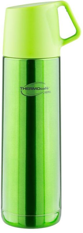 Термос Thermocafe By Thermos, цвет: зеленый, 0,5 л. JF-50271501 Термос Thermocafe By Thermos, цвет: зеленый, 0,5 л. JF-50271501Термос из нержавеющей стали в яркой расцветке. В пробке использован новый механизм открытия/закрытия. Удобная пластиковая крышка-чашка с ручкой.