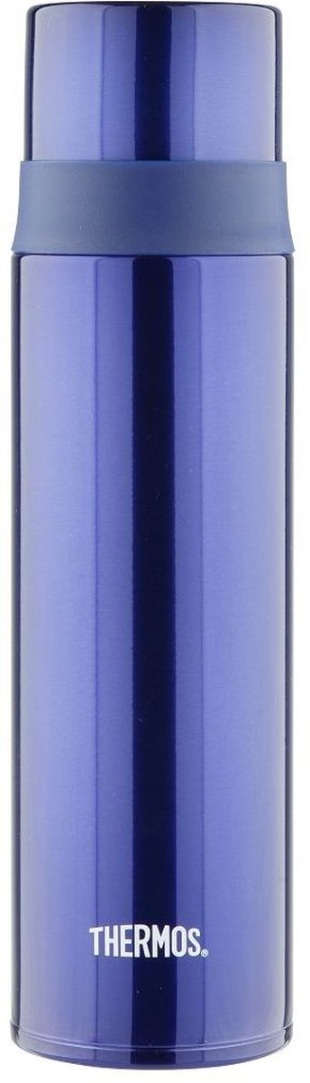 Термос Thermos, цвет: синий, 0,5 л. FFM-500934635 Термос Thermos, цвет: синий, 0,5 л. FFM-500934635Удобен для использования в движении, в автомобиле. Фиксатор от случайного открытия, пробка откидывается полностью и фиксируется. Чашка–крышка из нержавеющей стали позволит Вам наслаждаться своим напитком, где бы Вы ни были