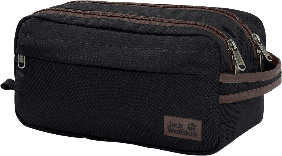 Несессер Jack Wolfskin Baywater, цвет: черный. 8002032-60008002032-6000 Несессер Jack Wolfskin Baywater, цвет: черный. 8002032-60008002032-6000Несессер в стиле Jack Wolfskin Baywater самостоятельно стоит благодаря широкой опорной поверхности. В двух больших отделениях можно наглядно и организованно разместить все необходимое для ухода. Для мелких предметов предусмотрено плоское переднее отделение. Несессер полностью отделан мягкой подкладкой для защиты чувствительного содержимого. Большая ручка также служит для подвешивания.
