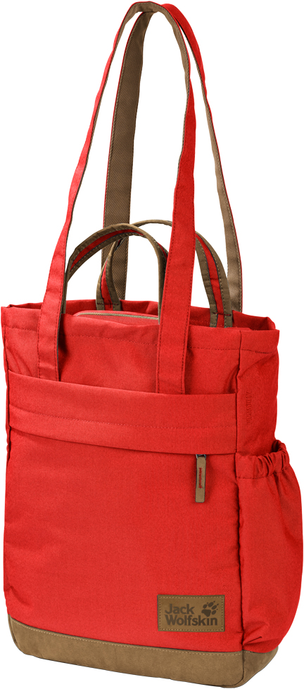 Сумка городская Jack Wolfskin Piccadilly, цвет: красный. 2004003-26812004003-2681 Сумка городская Jack Wolfskin Piccadilly, цвет: красный. 2004003-26812004003-2681Аксессуар-трансформер Piccadilly от Jack Wolfskin может быть использован как сумка и как городской рюкзак. Модель выполнена из сверхпрочного текстиля. У модели лямки трансформируются в плечевой ремень, одно отделение на молнии, двойной внешний карман, боковой карман.