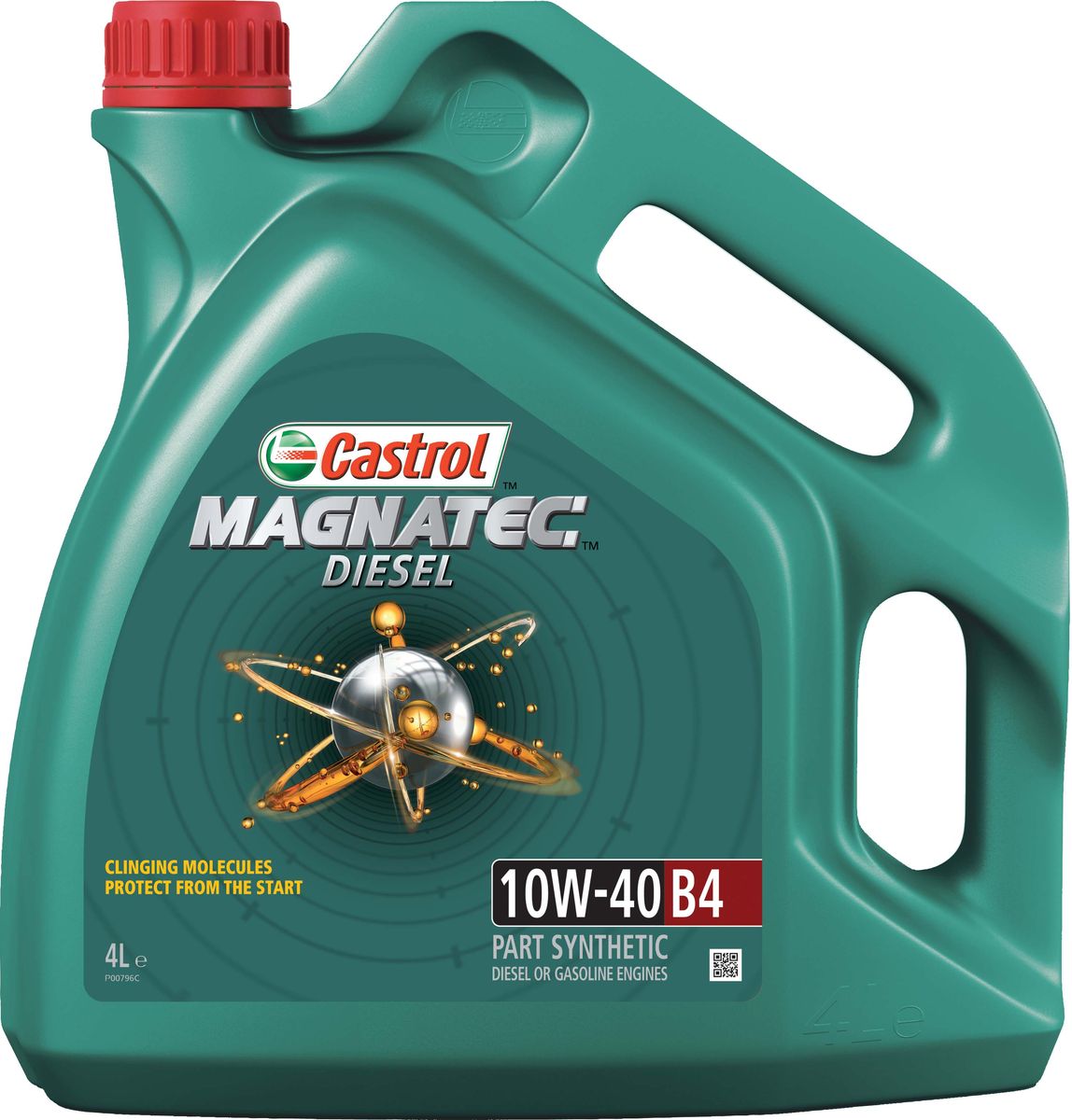 Моторное масло Castrol Magnatec Diesel 10W-40 B4, 4 л156ED8 Моторное масло Castrol Magnatec Diesel 10W-40 B4, 4 л156ED8Описание До 75% износа двигателя происходит во время его пуска и прогрева. Когда двигатель выключен, обычное масло стекает в поддон картера, оставляя важнейшие детали двигателя незащищенными. Молекулы Castrol Magnatec подобно магниту притягиваются к деталям двигателя и образуют сверхпрочную масляную пленку, обеспечивающую дополнительную защиту двигателя в период пуска, когда риск возникновения износа существенно возрастает. Применение Моторное масло Castrol Magnatec Diesel 10W-40 B4 подходит для применения в дизельных двигателях, в которых производитель рекомендует использовать смазочные материалы спецификаций ACEA A3/B4, A3/B3, API CF или более ранних, класса вязкости SAE 10W-40. Castrol Magnatec Diesel 10W-40 B4 одобрено к использованию в дизельных двигателях автомобилей VW Group и Mercedes, требующих моторные масла спецификаций VW 505 00 и MBApproval 229.1, класса вязкости SAE 10W-40. Преимущества Castrol Magnatec Diesel защищает двигатель всегда: - молекулы “Intelligent molecules”...