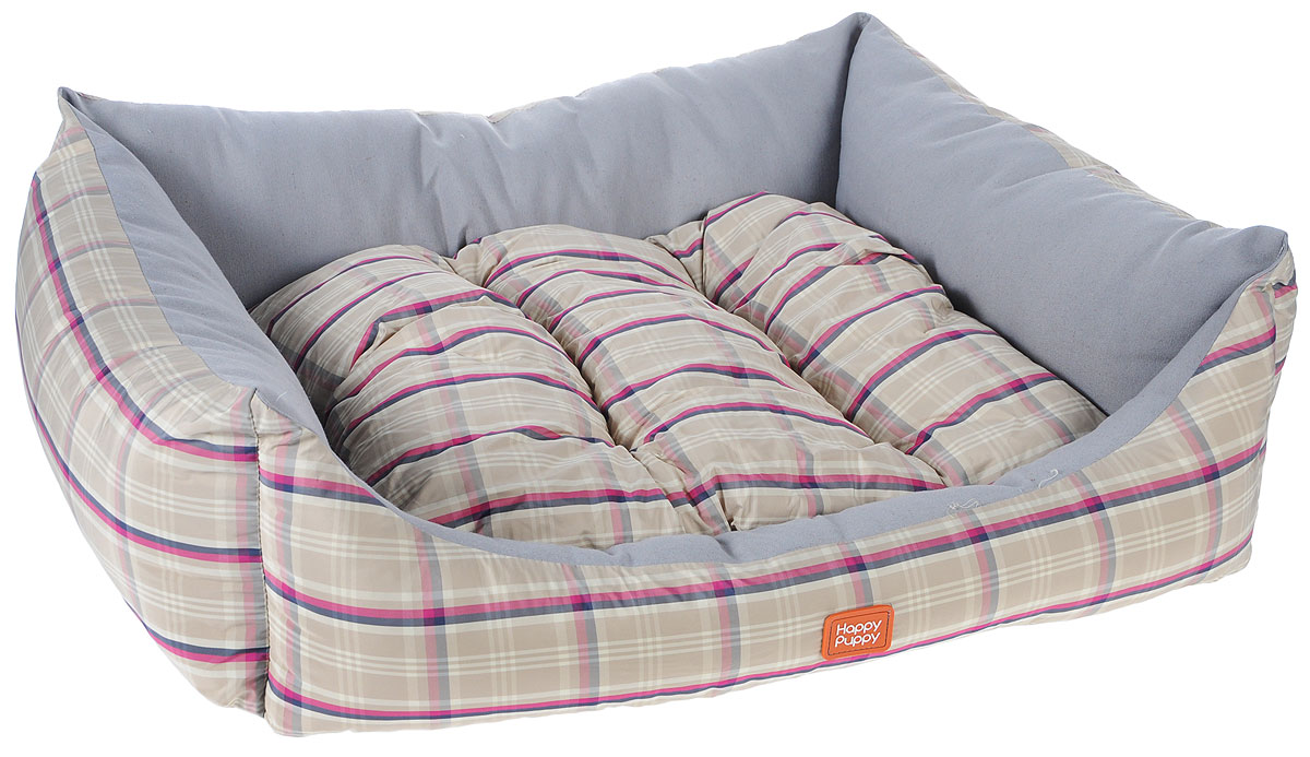Лежак для собак Happy Puppy Комфорт-3, 57 х 44 х 15 смHP-170006-3 Лежак для собак Happy Puppy Комфорт-3, 57 х 44 х 15 смHP-170006-3Мягкий лежак для собак Happy Puppy Комфорт-3, обязательно понравится вашему питомцу. Он выполнен из высококачественного хлопка, а наполнитель - из мягкого холлофайбера. Такой материал не теряет своей формы долгое время. Лежак оснащен мягкой съемной подстилкой. Основание изделия выполнено из полиэстера с водоотталкивающей пропиткой. Высокие бортики обеспечат вашему любимцу уют. За изделием легко ухаживать, его можно стирать вручную. Мягкий лежак станет излюбленным местом вашего питомца, подарит ему спокойный и комфортный сон, а также убережет вашу мебель от шерсти. Размер: 57 х 44 х 15 см.