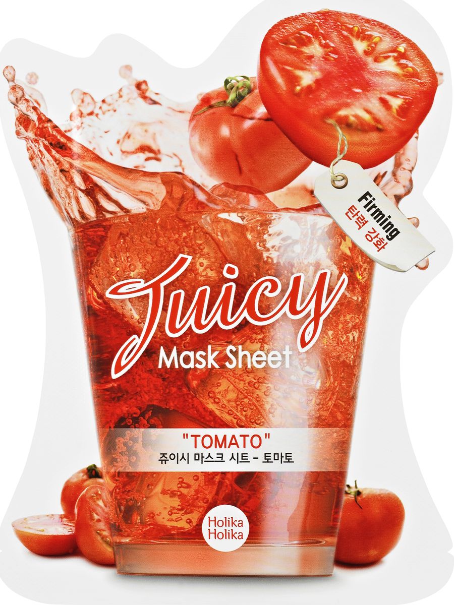 Holika Holika Тканевая маска для лица Джуси Маск Сок томата , 20 мл20011348 Holika Holika Тканевая маска для лица Джуси Маск Сок томата , 20 мл200113482981 Holika Holika Juicy Mask Sheet Tomato – тканевая маска для лица Джуси Маск - сок томата делает кожу эластичной, смягчает, сокращает воспаления и защищает от воздействия ультрафиолета, богат витаминами А, С и К. Применение: нанесите маску на очищенную кожу, плотно прижмите и оставьте на 15-20 мин. После распределите остатки жидкости по коже лица и шеи. Предостережения: не используйте на области вокруг глаз, избегайте попадания средства в глаза, только для наружного применения. Состав: вода, глицерин, спирт(2%), гиалуронат натрия, ПЭГ-60 гидрогенизированное касторовое масло, карбомер, триэтаноламин, экстракт томата, лайма, клубники, киви, аллантоин, динатрия ЭДТА, феноксиэтанол, ароматизатор. Объём: 20 мл.