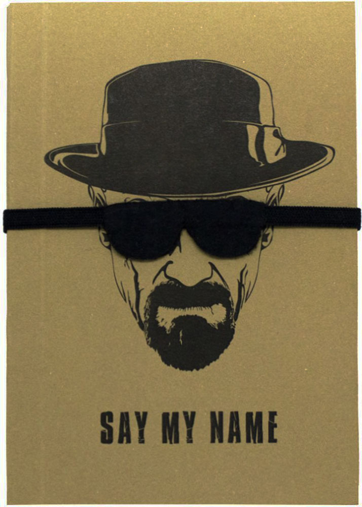 Ezh-Style Блокнот Say My Name 50 листовEPS-NB07 Ezh-Style Блокнот Say My Name 50 листовEPS-NB07Чтобы окончательно пуститься во все тяжкие вам не хватает только этого блокнота! Старина Хайзенберг смотрит на вас через модные очки, которые служат блокноту замком. Внутренний блок блокнота состоит из 50 листов без разметки. Блокнот идеально подходит для записи самых заковыристых (и запрещенных!) химических формул. Стоит ли говорить, что это гениальный подарок для любого любителя сериала Во все тяжкие.
