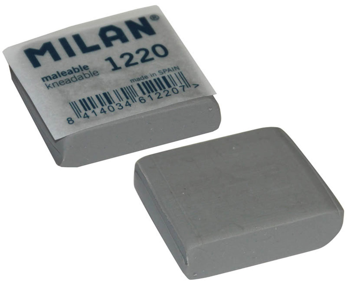 Milan Ластик-клячка Malleable 1220CCM1220 Milan Ластик-клячка Malleable 1220CCM1220Ластик-клячка Milan Malleable 1220 предназначена для таких художественных работ, как ретуширование и создание спецэффектов. Мягкая пластичная структура. Прекрасно абсорбирует графит любой степени твердости.